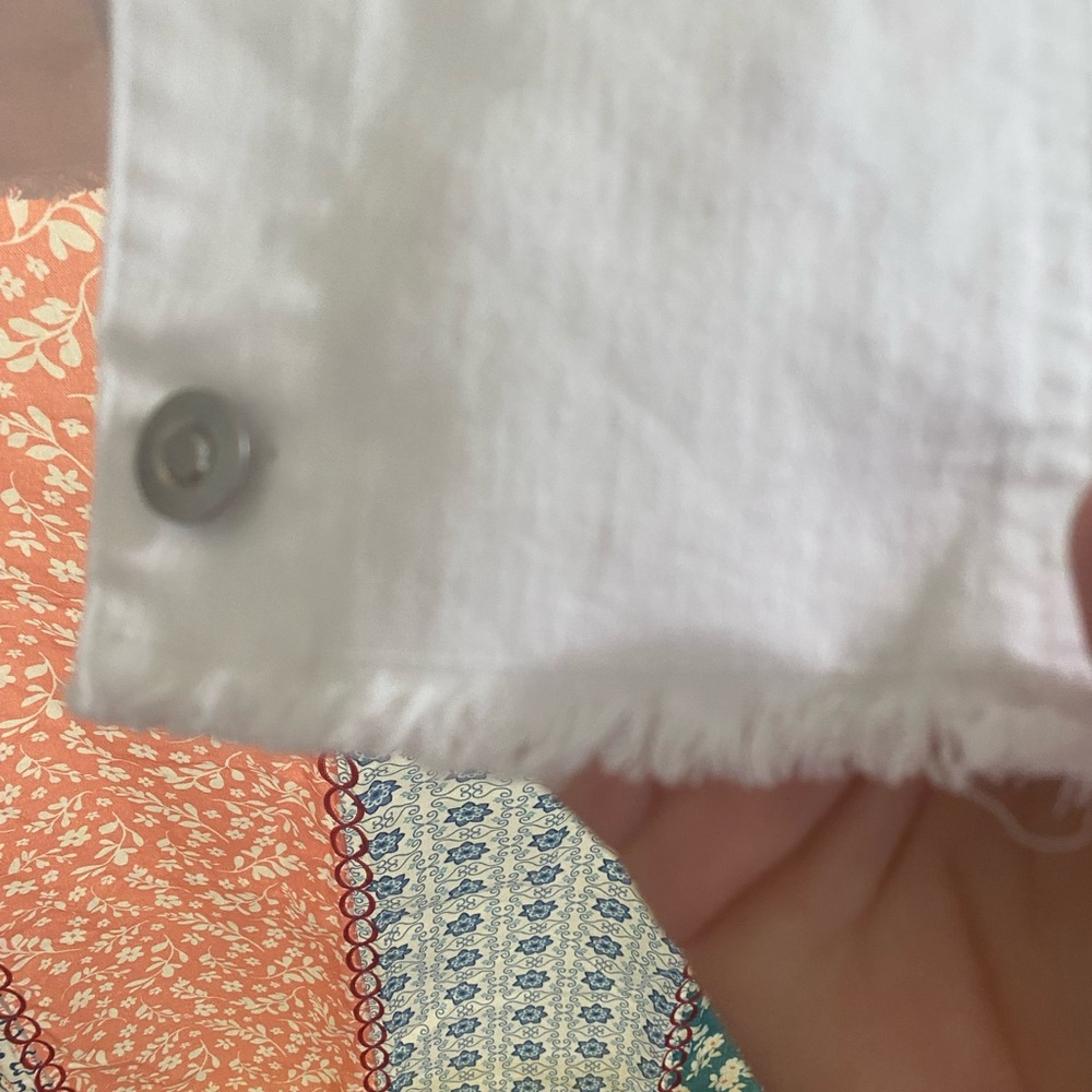 Ruby Rd. White Eyelet Jean Jacket - Picture 7 of 9